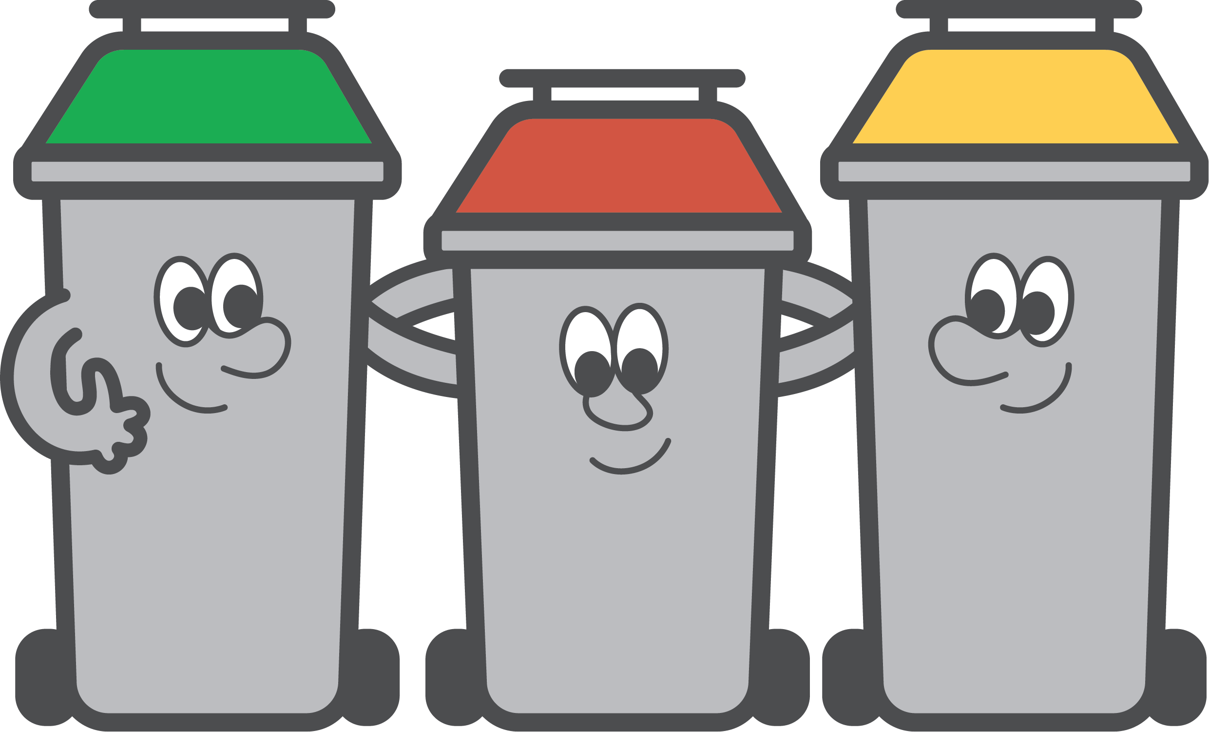 Three bins