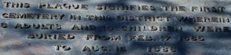 Photograph Murray Park Cemetery Plaque 2