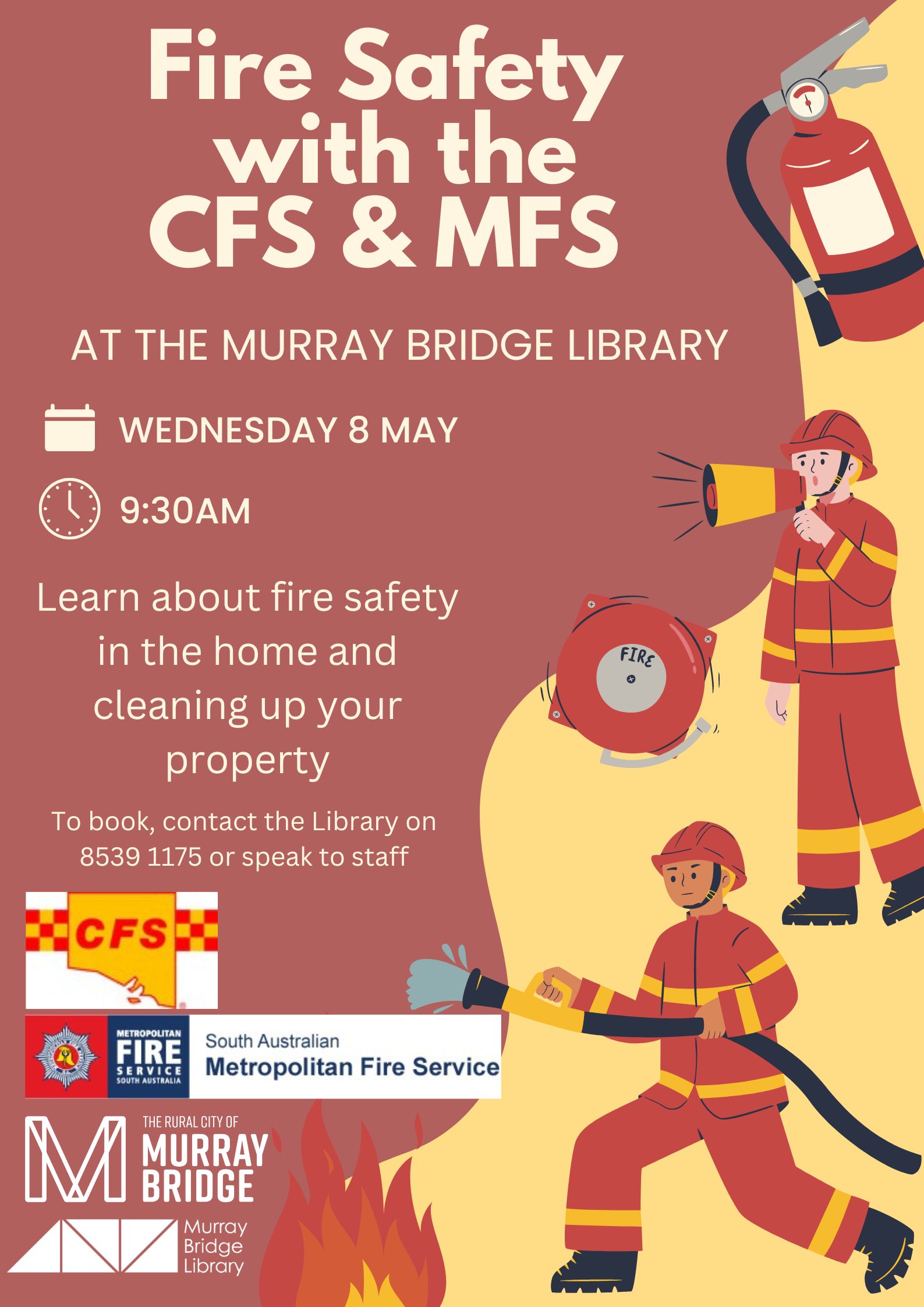 Fire Safety with the CFS & MFS | Murray Bridge Council