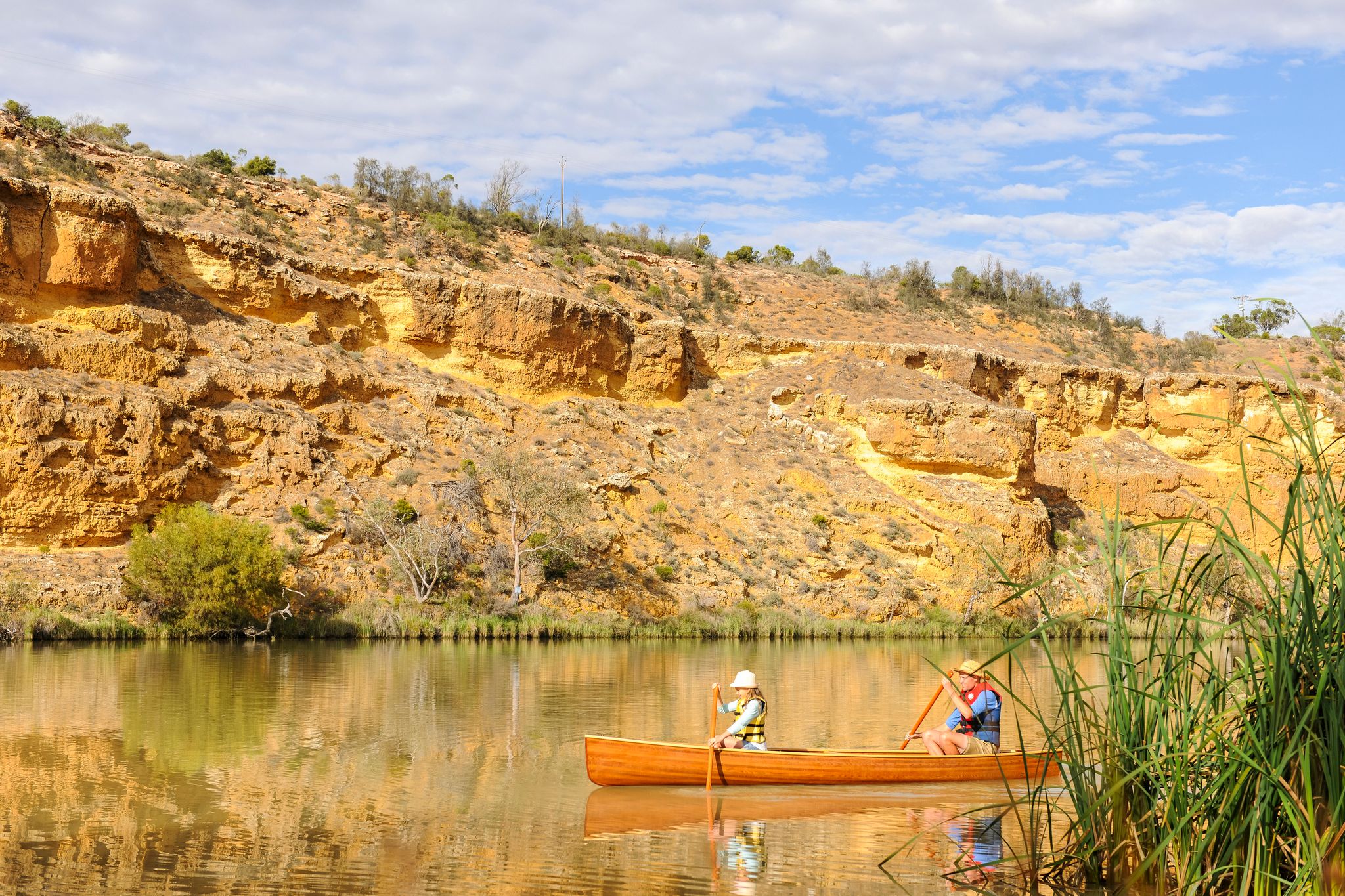 Canoeing on Murray River