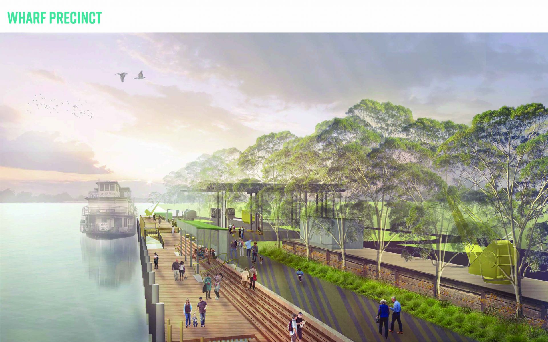 Sturt Reserve Wharf Precinct Artist's Impression