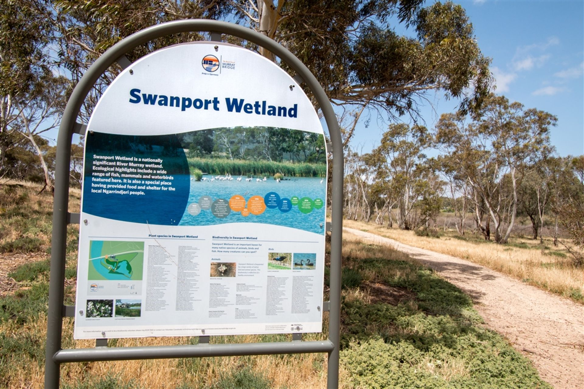 Swanport Wetlands Information Sign