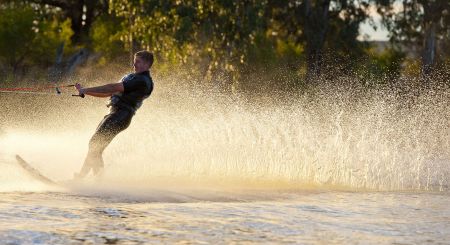 Water Skiing the Murray River
