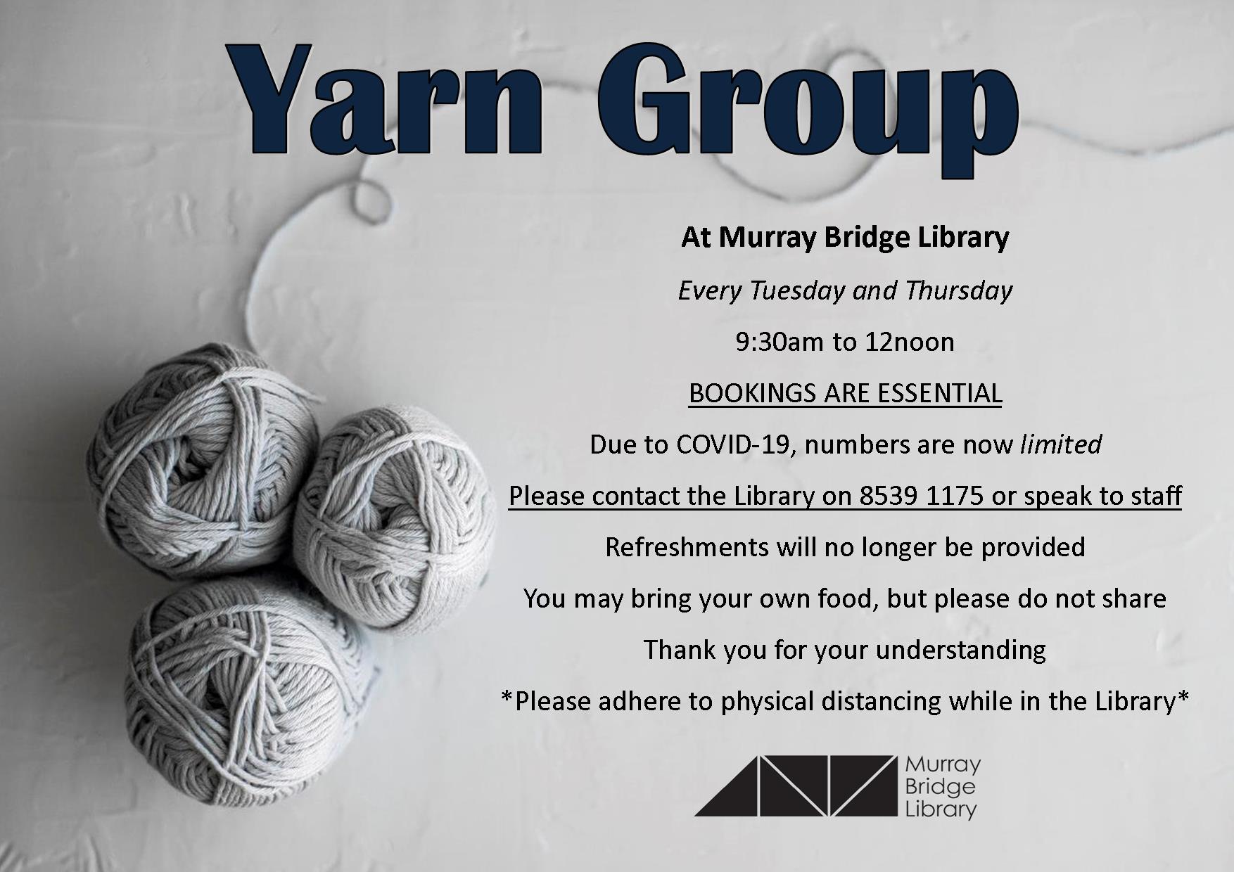 Yarn Group at the Library